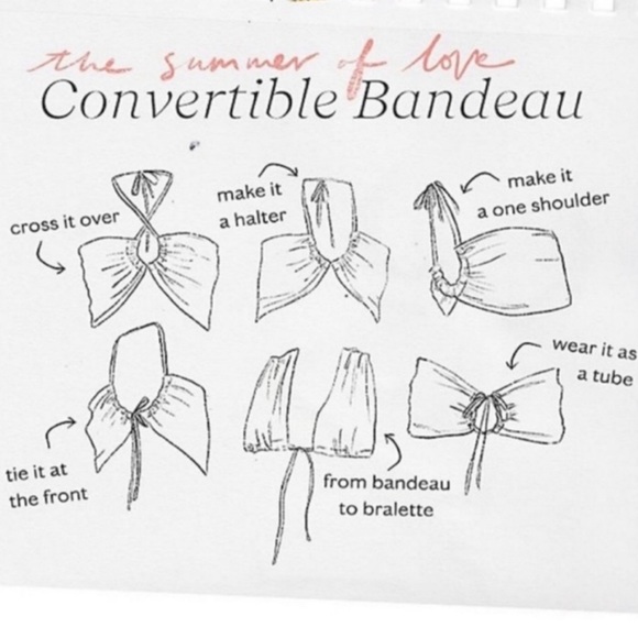 .Free People Summer of Love Convertible Bandeau Bra top Wine floral maroon M - Picture 2 of 7